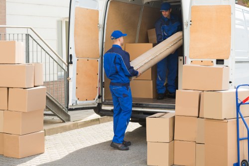 Moving truck service planning for Catford homes and local streets