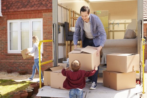 Removal team helping with a home move in Catford