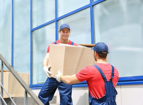 Removal team helping with a house move in Catford