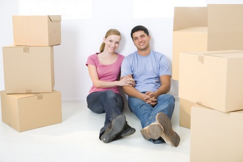 Catford house move with van service on a residential street