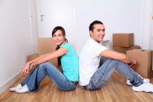 Packing and loading household items for a move in Catford