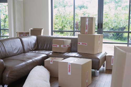 A Catford family home move with boxes organized by room