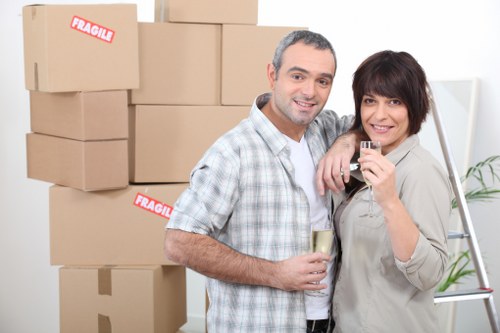 Local moving service handling access in Catford streets